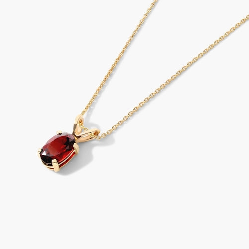 2ct Lab Diamond Pendant | Fancy Vivid Red Oval | IGI Certified | 10K